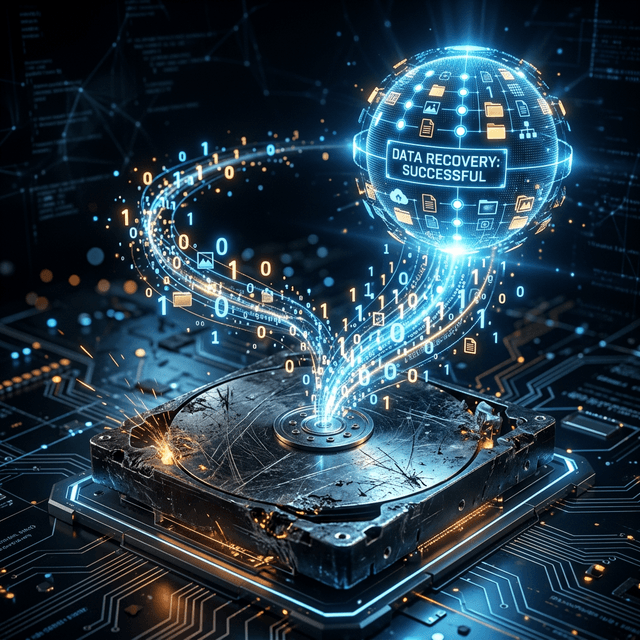 Successfully extracted hard drive data