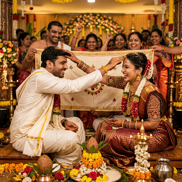 జీలకర్ర బెల్లం తెలుగు వివాహం ఫోటోగ్రఫీ మిర్యాలగూడ